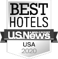 a white and black logo